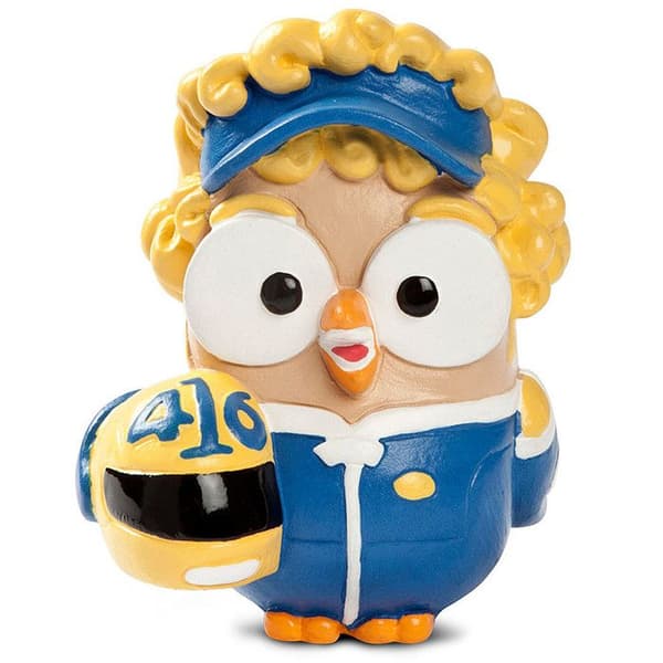 EGAN ITALY GOOFI FIGURIN IDOL GOOFI UGGLE VALENTINO ROSSI 8X10 CM GÅVOTIPS FÖR FÖDELSEDAG SAMLING