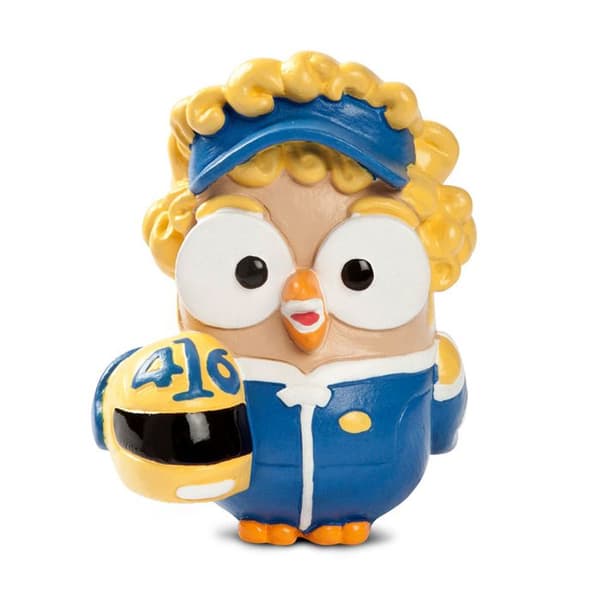 EGAN ITALY GOOFI FIGURIN IDOL GOOFI UGGLE VALENTINO ROSSI 8X10 CM GÅVOTIPS FÖR FÖDELSEDAG SAMLING