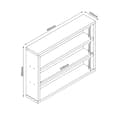 Miniatyrbillede 2 af 3: Shelf LESTER 48x10xH36cm, white melamine