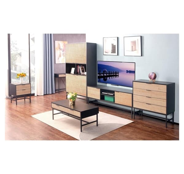Side table / night stand HELVE 48x40xH60cm, melamine