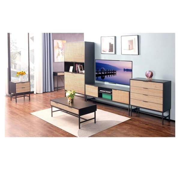 TV-pöytä HELVE 150x40xH60cm, melamiini