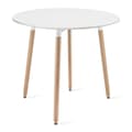 Miniatyrbild 2 av 8: Set med KAMI runt bord 80 cm + 4 MARK stolar vita
