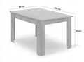 Miniatyrbillede 4 af 10: Sæt med rektangulært bord 120x80 hobbybord + 4 OSAKA stole sort