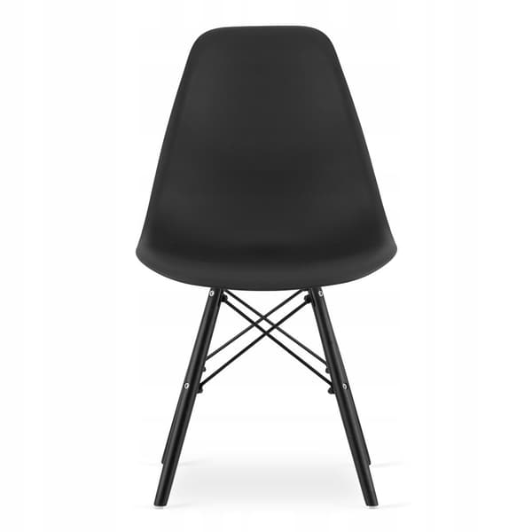 Sæt med rektangulært bord 120x80 hobbybord + 4 OSAKA stole sort