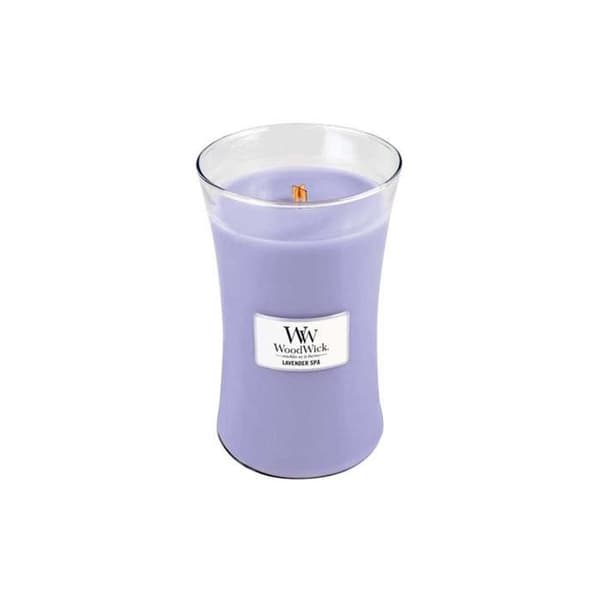 WOODWICK LJUSTER MED TIMRING STOR GLAS LAVENDEL SPA