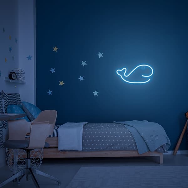 Neon LED Hello Batteri + USB Forever Light