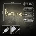 Miniatyrbillede 4 af 7: Neon LED HOME Batteri + USB Forever Light varm vit