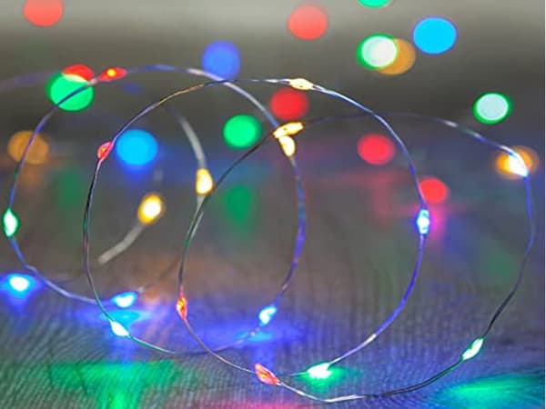 10m RGB Tråd LED-strip,  100 LEDs MultiFärg