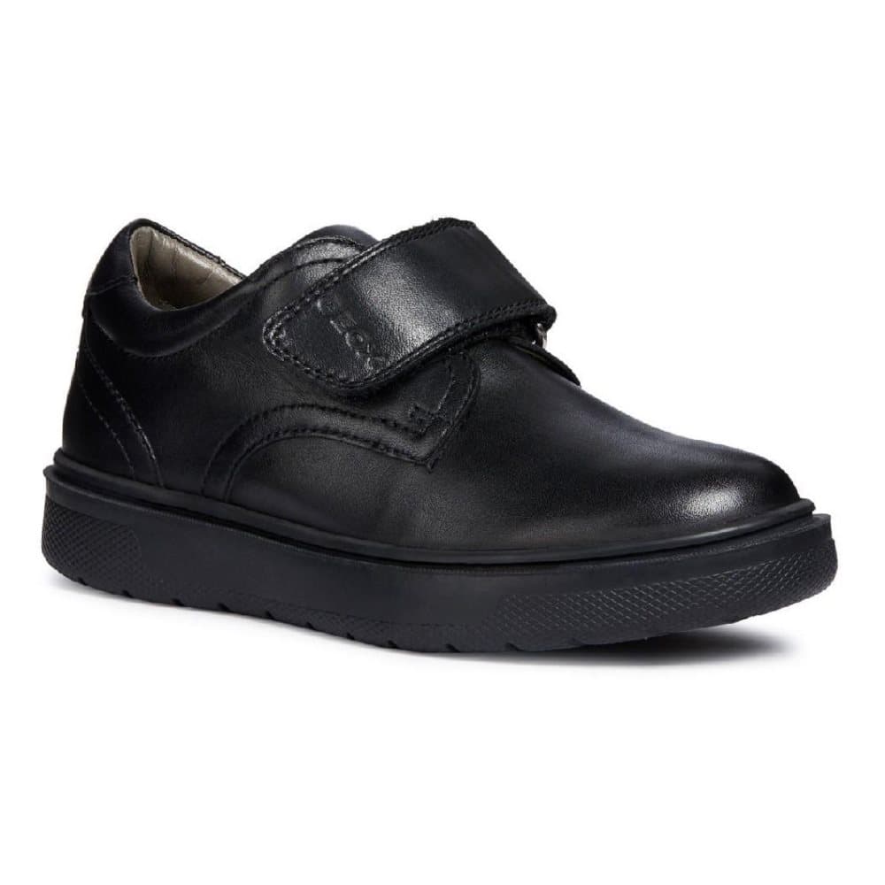 Geox Boys Leather J Riddock Touch Fastening Shoe