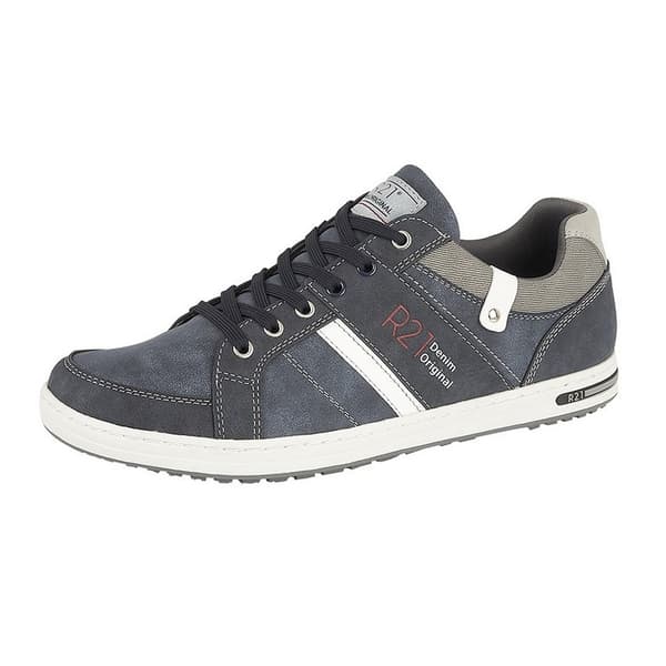 Route 21 Denim Original Lace Up Casual Trainers för män