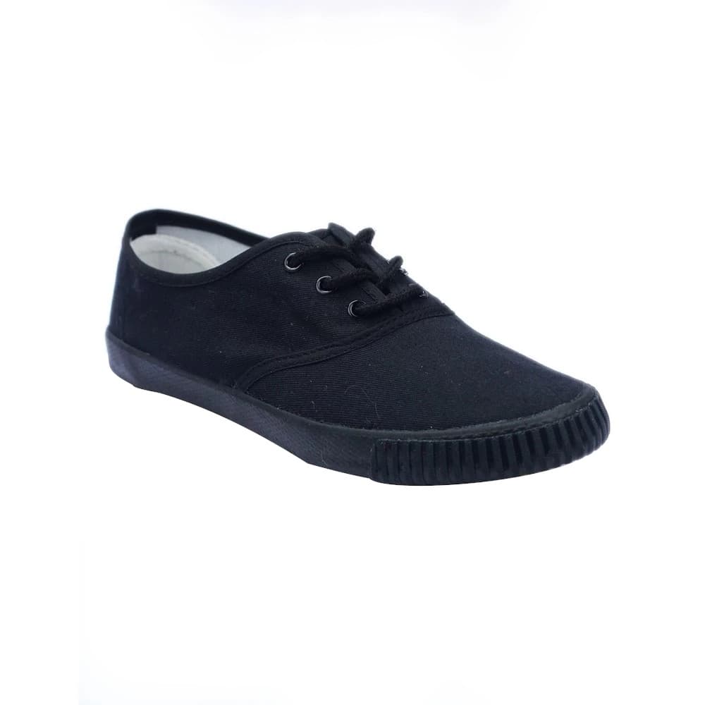 Mirak Mono Black Lace Plimsoll / Träningsskor för män