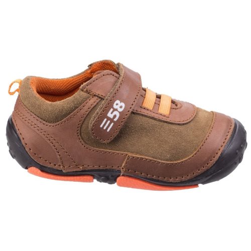 Bild av Hush Puppies Barn / pojkar Harry Touch Fastening Leather Trainers