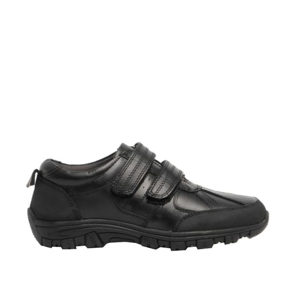 Roamers Boys Twin Touch Fastening Leather Shoe