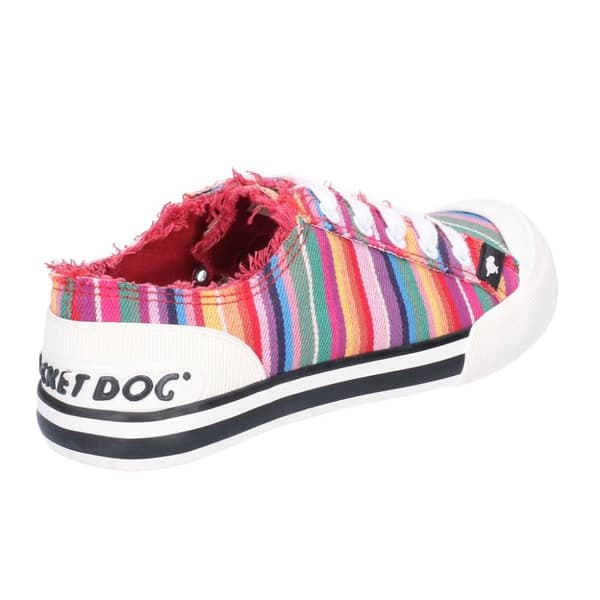 Rocket Dog Womens/Ladies Jazzin Eden Stripe Lace Up Canvas Trainer