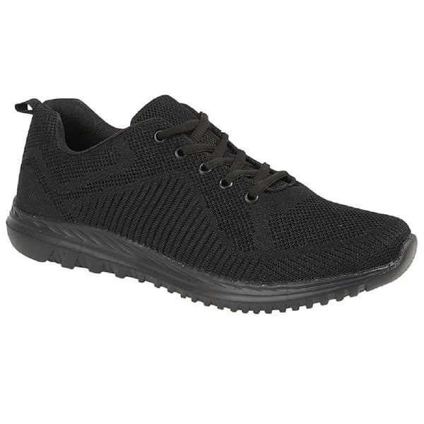 Dek Unisex Adults Freeway Memory Foam Trainer Black 3 UK