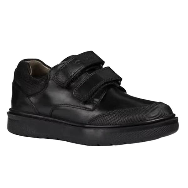 Geox Boys Leather Riddock Touch Fastening Shoe