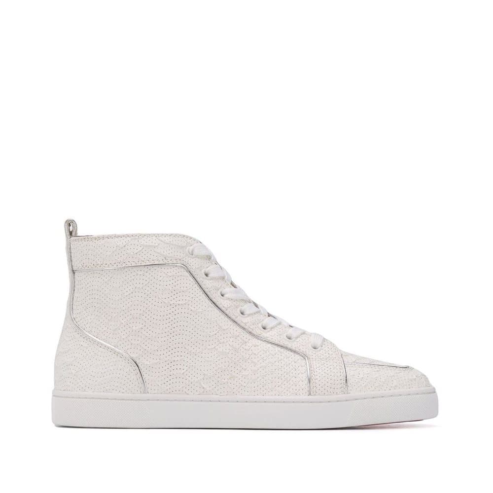 Christian Louboutin Rantus Flat Leather Sneakers White