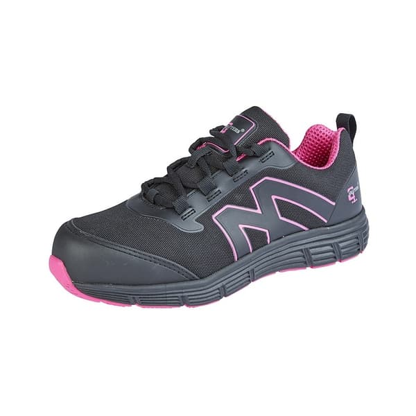 Grafters Sikkerhedssko til kvinder/damer Black/Hot Pink 9 UK