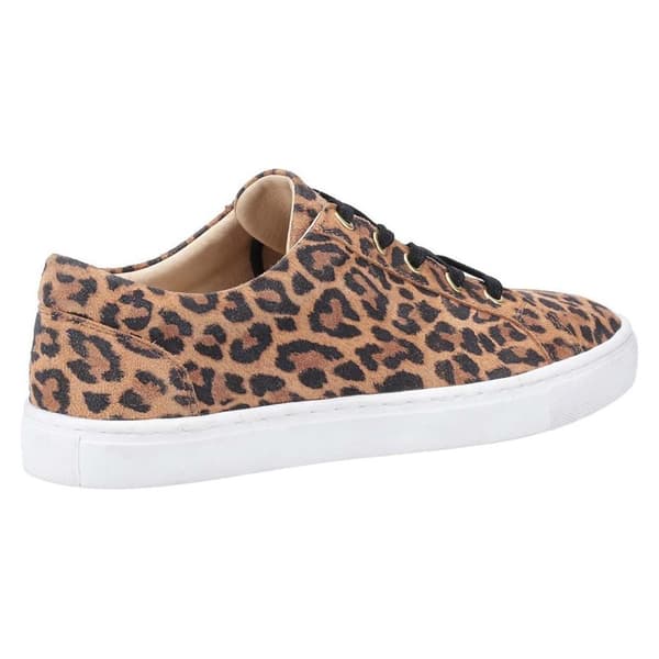 Hush Puppies Womens/Ladies Tessa Leopard Print Leather Trainers