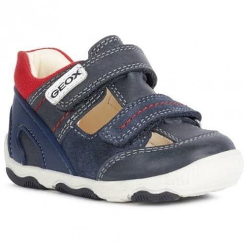Geox Boys New Balu läderskor för pojkar