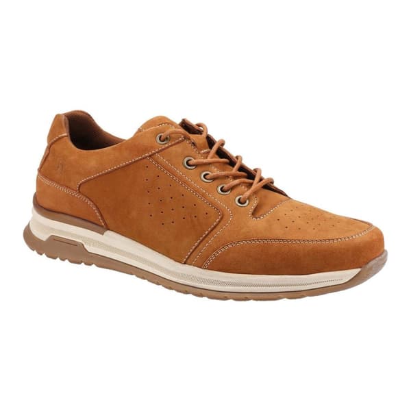 Hush Puppies Mens Joseph Lace Leather Trainers