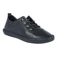Pikkukuva 1 / 5: Lunar Womens/Ladies St Ives Leather Plimsolls