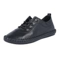 Pikkukuva 3 / 5: Lunar Womens/Ladies St Ives Leather Plimsolls