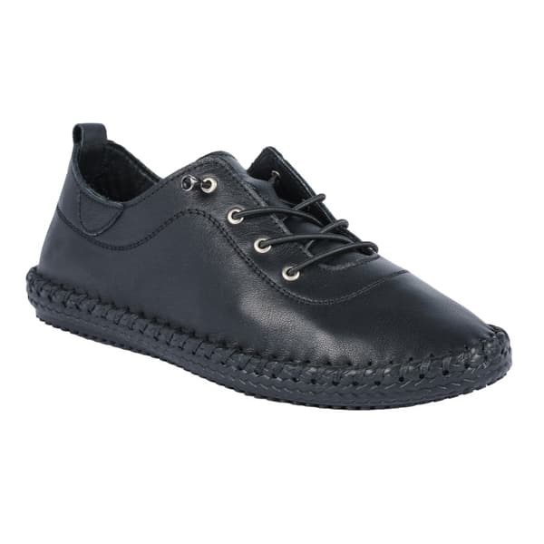 Lunar Womens/Ladies St Ives Leather Plimsolls