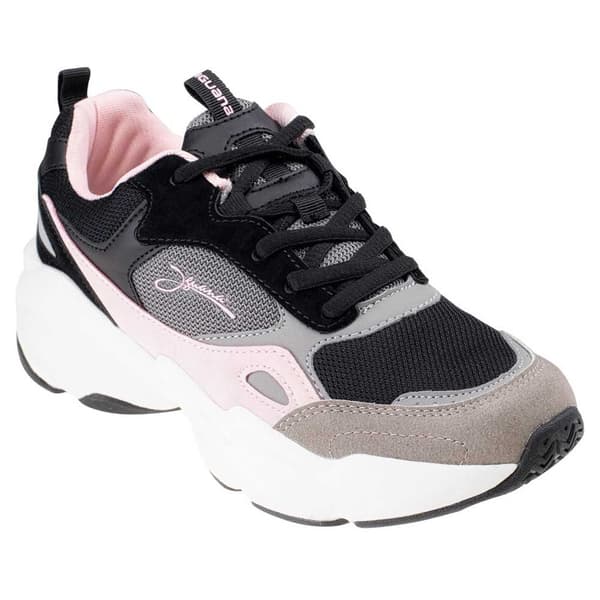 Iguana Womens/Ladies Obenari Trainers Black/Dark Grey/Pink 4 UK
