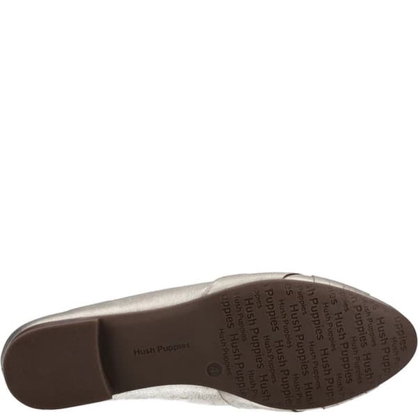 Hush Puppies Womens/Ladies MARLEY Metallic Leather Ballet Shoes