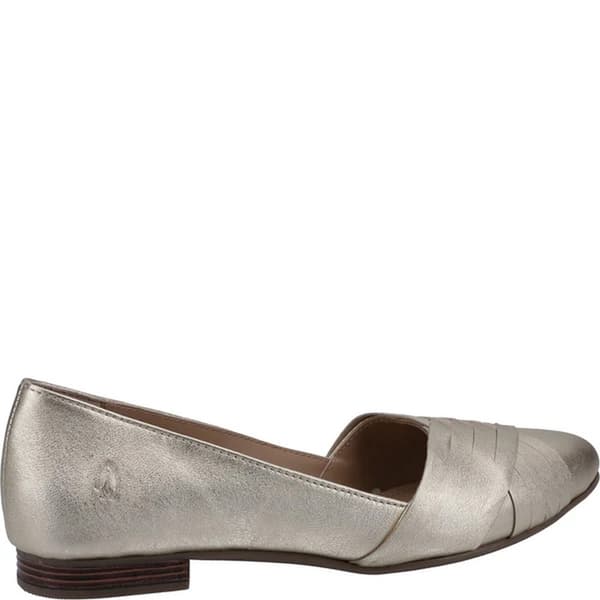 Hush Puppies Womens/Ladies MARLEY Metallic Leather Ballet Shoes