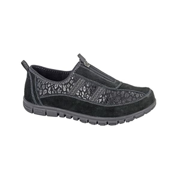 Boulevard Womens/Ladies Suede Extra Wide Trainers