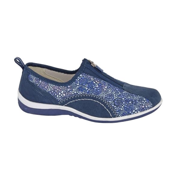 Boulevard Womens/Ladies Leisure Suede Zip Casual Shoes