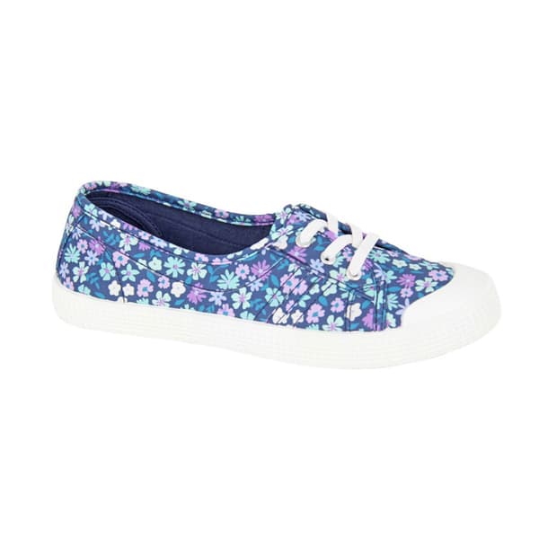 Rdek Womens/Ladies Floral Canvas Pumps Blue 3 UK