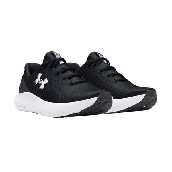 Under Armour Mens Surge 4.0 Trainers Black/White 12 UK