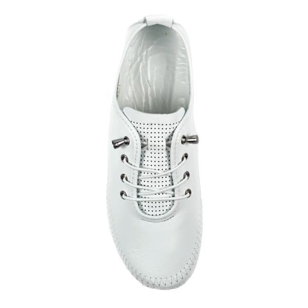 Lunar Womens/Ladies Abbie Leather Plimsolls