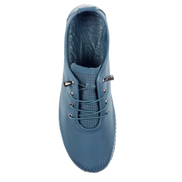 Lunar Womens/Ladies Abbie Leather Plimsolls