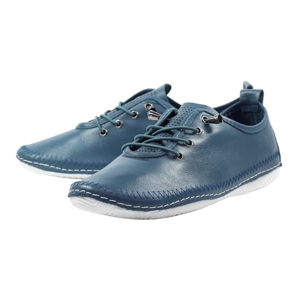 Lunar Womens/Ladies Abbie Leather Plimsolls