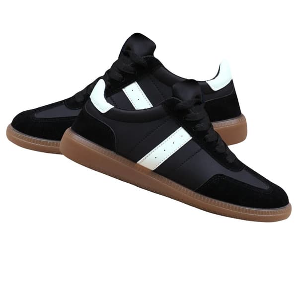 Where's That From Dam/Ladies Pace Contrast Panel Gum Sole Lace Up Träningsskor