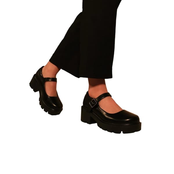 Where's That From Womens/Ladies Rylee Retro PU Platform Block Shoes