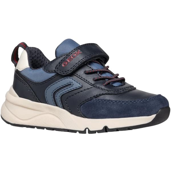 Geox Boys Rooner Trainers Navy/Dark Red 11.5 UK Child