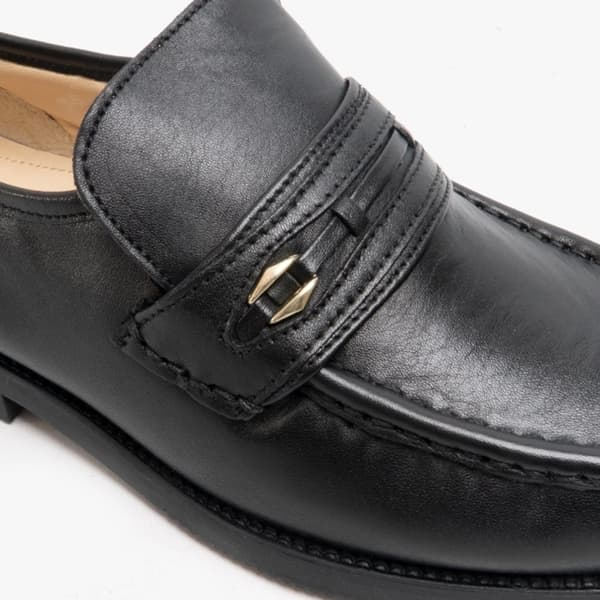 Tycoons Mens Wide Fitting Saddle Trim Moccasin Type Casual Shoes