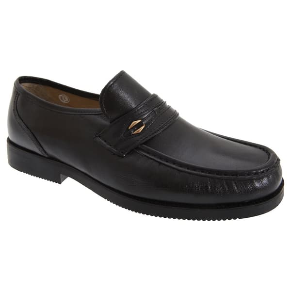 Tycoons Mens Wide Fitting Saddle Trim Moccasin Type Casual Shoes
