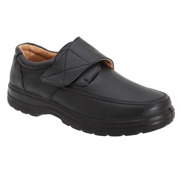 Smart Uns Mens Touch Fastening Casual Shoes Black 12 UK