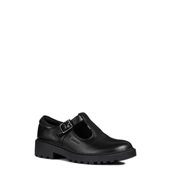 Geox Flickor J Casey G. E Läder Skolskor Black 1.5 UK