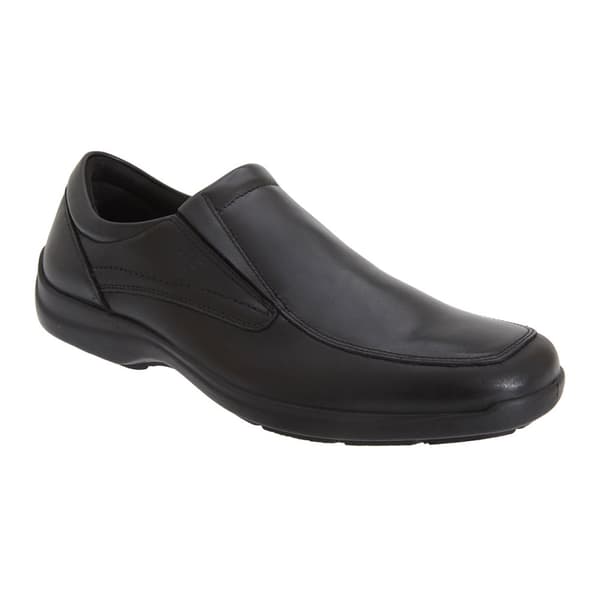 IMAC Herrarnas dubbla kofogade casual läderskor Black 40 EUR