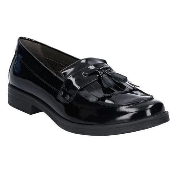 Geox Girls J Agata A Slip On Leather Shoe Black 1.5 UK