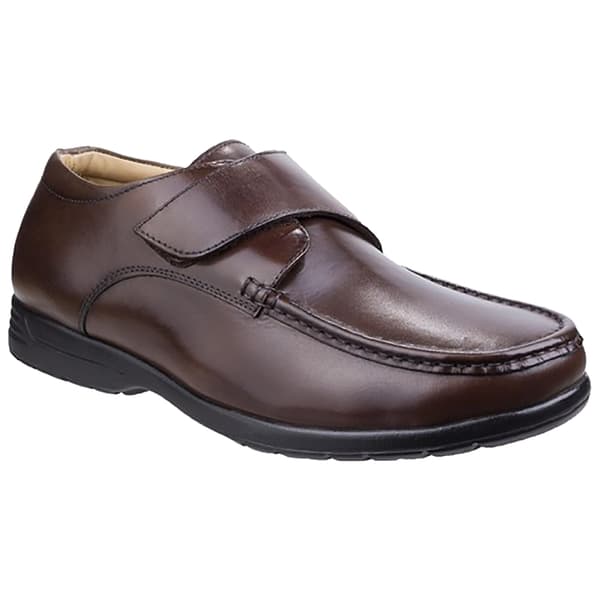 Fleet & Foster Mens Fred Dual Fit Leather Moccasin Brown 7 UK