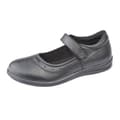 Miniatyrbilde 1 av 2: Roamers Childrens Girls Touch Fastening Leather School Shoes