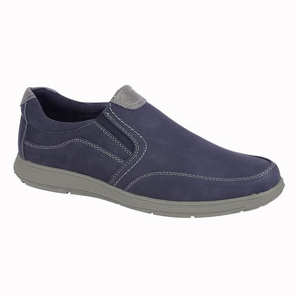 Scimitar Herre Twin Gusset Casual Sko Navy 6 UK